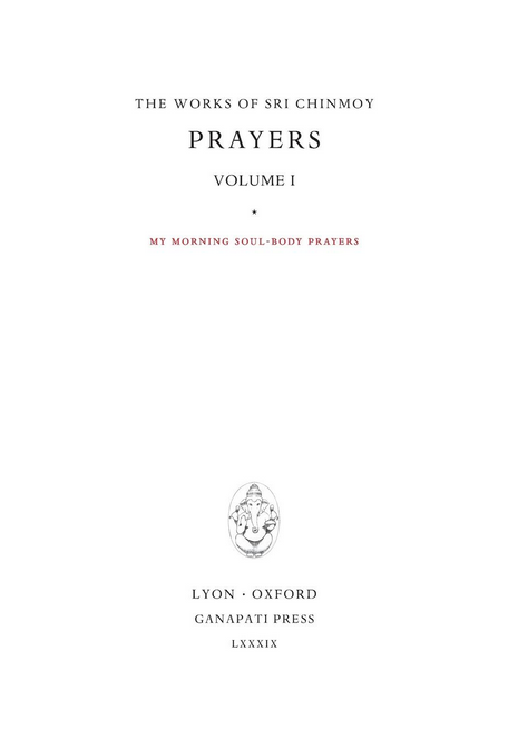 Prayers I